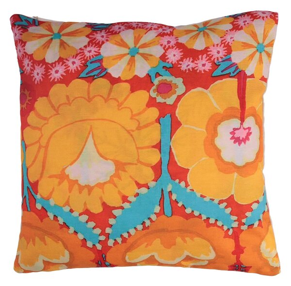 Fodera per Cuscino Decorativo Quadrato 40x40 cm in Tessuto Giallo