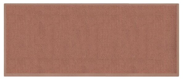 Tappeto Bagno Design Trama Semplice 50x150 cm in Cotone Marrone