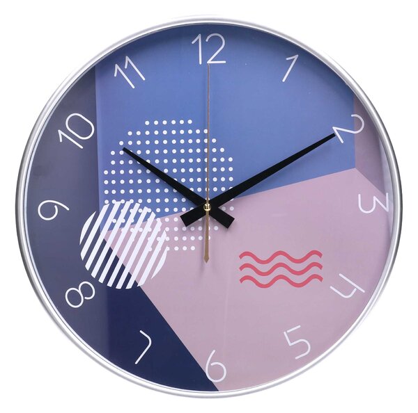 Orologio da Parete Ø35 cm in Plastica Multicolor