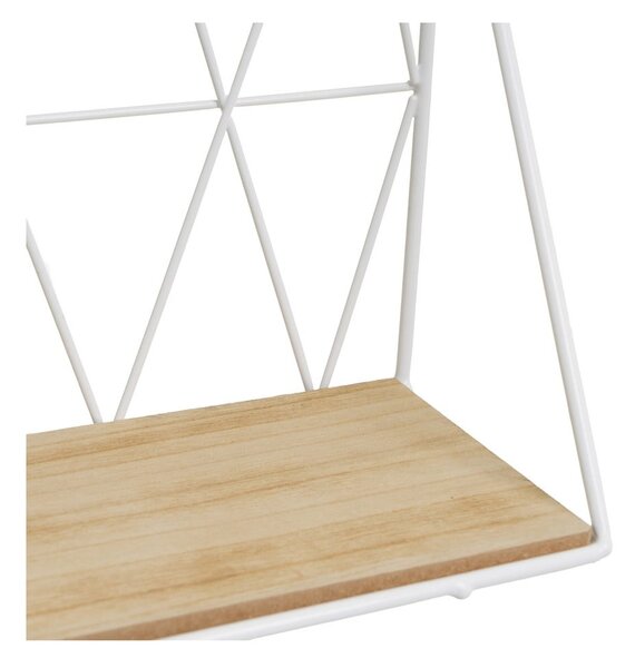 Mensola in bianco e naturale 48 cm - Casa Selección