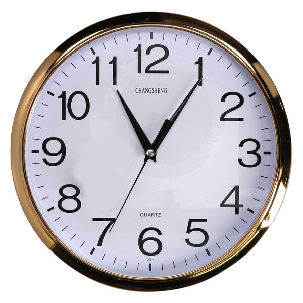 Orologio da Parete Ø30 cm in Plastica Bianco