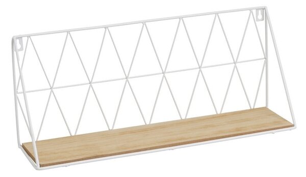 Mensola in bianco e naturale 48 cm - Casa Selección