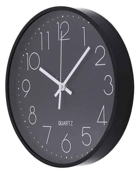 Orologio da Parete Ø30 cm in Plastica Nero
