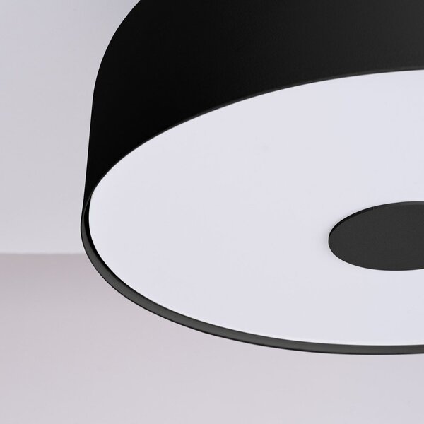 Plafoniera nera ø 30 cm Blacko – Sollux