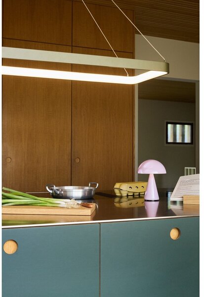 Lampada da tavolo dimmerabile a LED rosa chiaro (altezza 20 cm) Mush - Hübsch