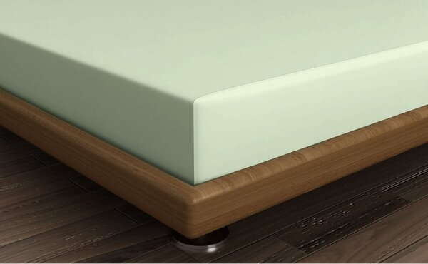 Lenzuolo con angoli in verde chiaro in cotone 140x200 cm – Mijolnir
