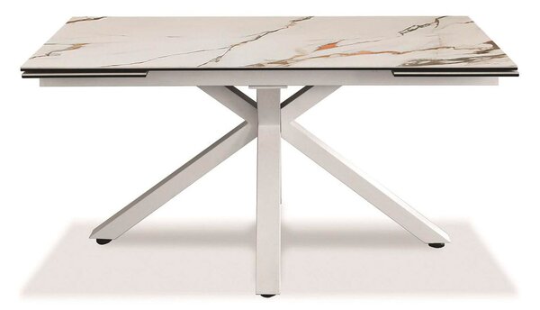 Tavolo Allungabile 90x160/240x76 cm in Ceramica Marmo Calacatta Ceramica 1