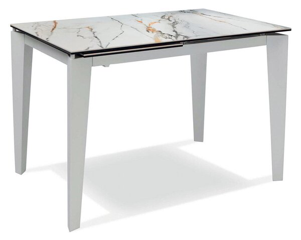 Tavolo Allungabile 80x120/170x76 cm in Ceramica Marmo Calacatta Ceramica 2