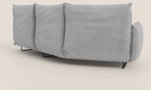 Monamour divano moderno angolare con opzione relax elettrico in microf