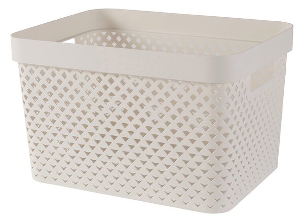 Scatola beige in plastica 35,5x26x22 cm Pure – Curver
