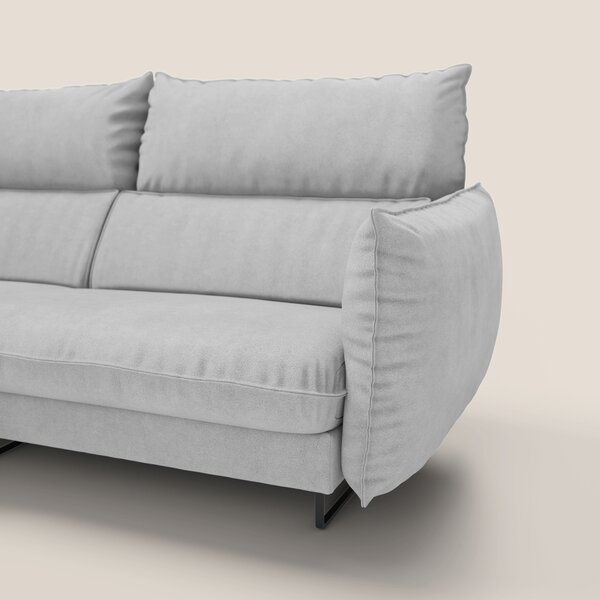 Monamour divano moderno angolare con opzione relax elettrico in microf