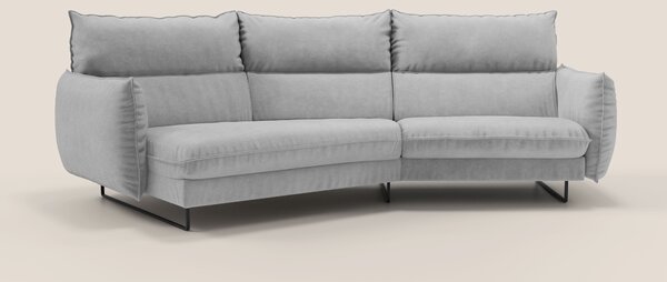 Monamour divano moderno angolare con opzione relax elettrico in microf