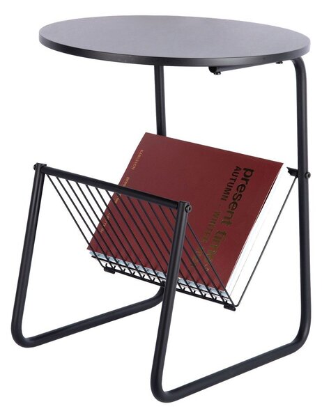 Tavolino rotondo in metallo ø 40 cm Riqueza Revista – Leitmotiv