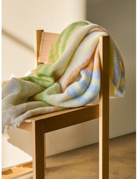 Coperta di lana giallo/verde 140x200 cm Loom - Hübsch