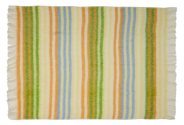 Coperta di lana giallo/verde 140x200 cm Loom - Hübsch