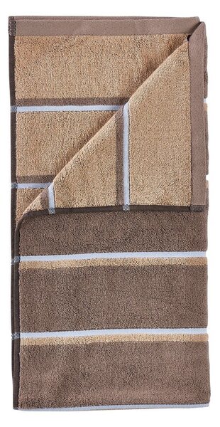 Asciugamano marrone/beige in cotone 70x140 cm Sauna – Zone