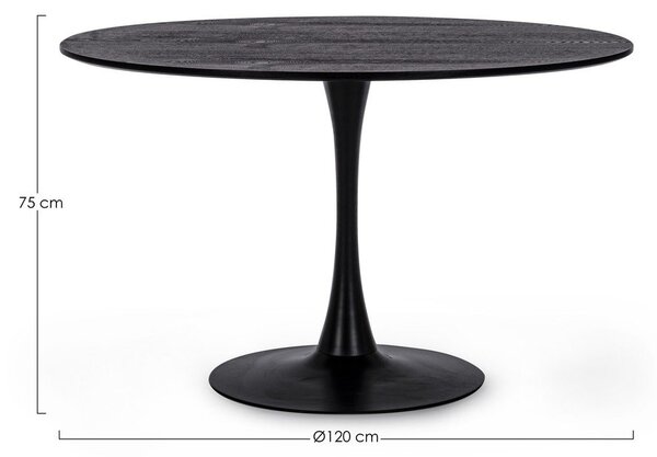 Tavolo da pranzo rotondo in metallo ø 120 cm Bloom – Yes Everyday