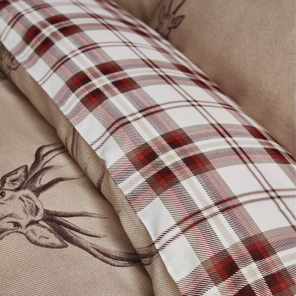 Set copripiumino e federa beige per letto matrimoniale/per letto esteso 3 pezzi 230x220 cm Stag – Catherine Lansfield