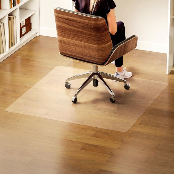 DecHome Tappetino Salvapavimento 120x120 cm in Plastica Trasparente per Sedia da Ufficio - L6552CR