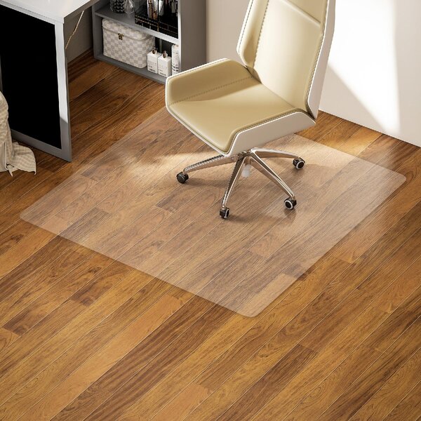 DecHome Tappetino Salvapavimento 120x120 cm in Plastica Trasparente per Sedia da Ufficio - L6552CR