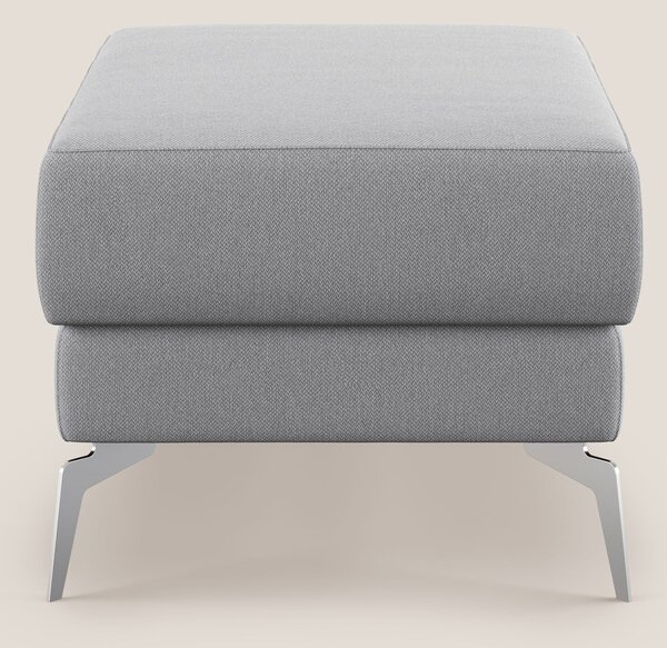 Star Pouf con piedini alti in tessuto smacchiabile T05 grigio