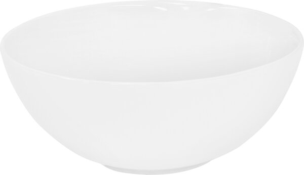 LuxeBath Lavabo Lavabo da appoggio, rotondo, Ø 32x13,5 cm, bianco, Vetroceramica