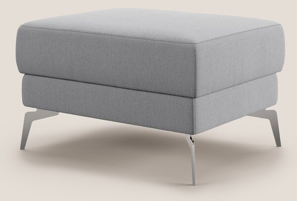 Star Pouf con piedini alti in tessuto smacchiabile T05 grigio