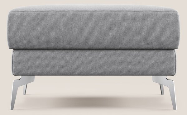Star Pouf con piedini alti in tessuto smacchiabile T05 grigio