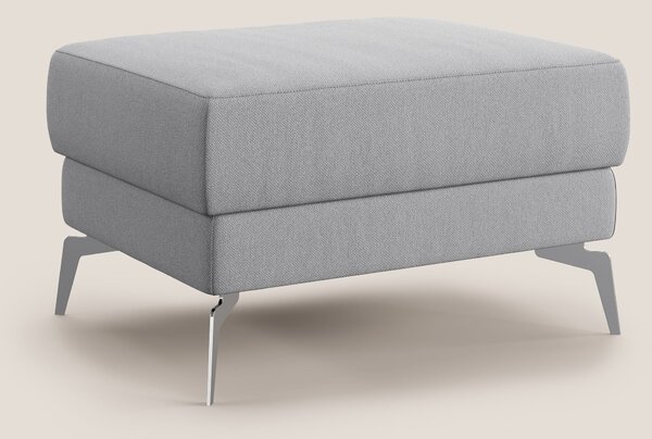 Star Pouf con piedini alti in tessuto smacchiabile T05 grigio