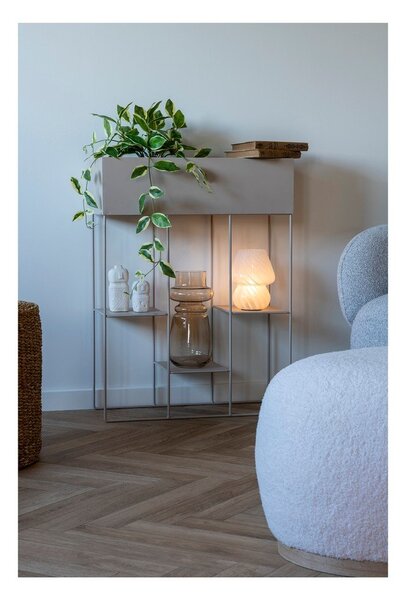 Lampada da tavolo LED bianca con paralume in vetro (altezza totale 19,5 cm) Alton – House Nordic