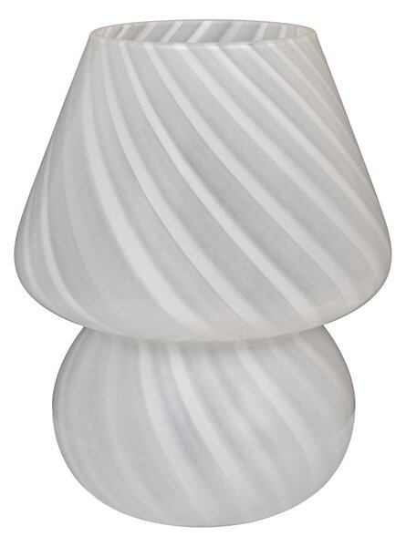 Lampada da tavolo LED bianca con paralume in vetro (altezza totale 19,5 cm) Alton – House Nordic