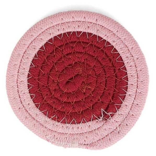 Set di sottobicchieri rosa in tessuto 4 pz Piff – ONA