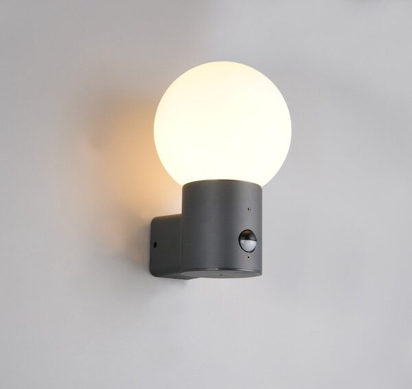 Illuminazione esterna con sensore di movimento da parete ø 18 cm Mures – Trio