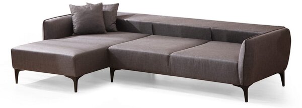 Divano angolare grigio scuro , angolo sinistro - Belissimo - Balcab Home