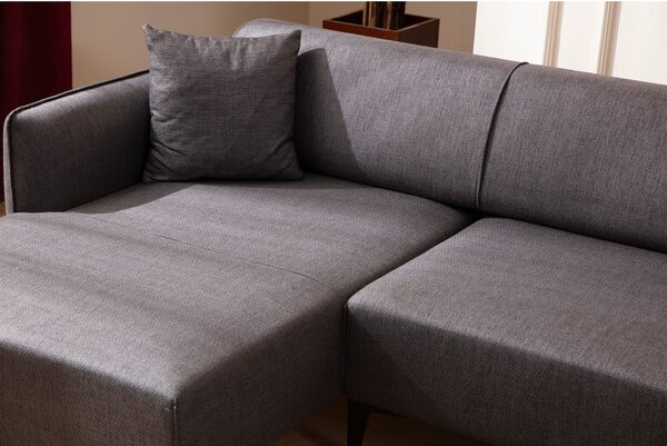 Divano angolare grigio scuro , angolo sinistro - Belissimo - Balcab Home
