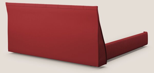 Clizia letto imbottito di design con vano contenitore in ecopelle impe