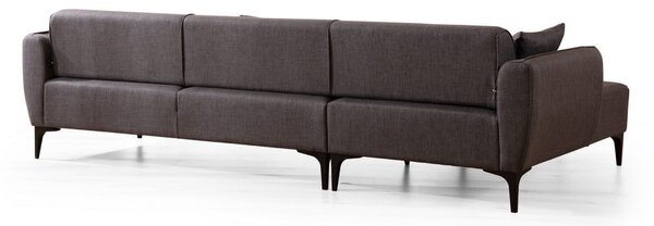 Divano angolare grigio scuro , angolo sinistro - Belissimo - Balcab Home