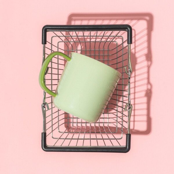 Tazza verde in new bone china 370 ml Mae – ONA