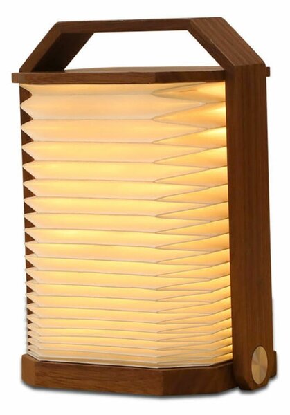 Decorazione luminosa bianca/colore naturale scuro con ricarica USB Origami – Gingko