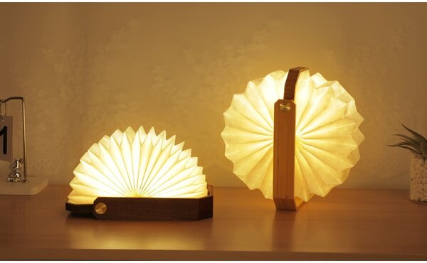 Decorazione luminosa bianca/colore naturale scuro con ricarica USB Origami – Gingko