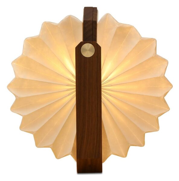 Decorazione luminosa bianca/colore naturale scuro con ricarica USB Origami – Gingko