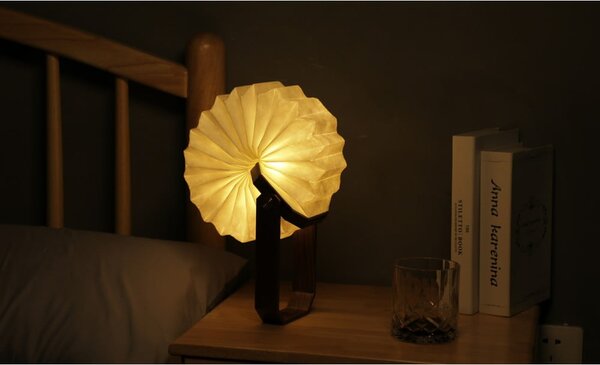 Decorazione luminosa bianca/colore naturale scuro con ricarica USB Origami – Gingko