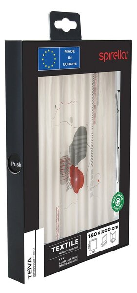Tenda per doccia 180x200 cm Teiva – Spirella
