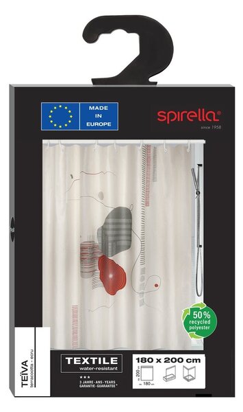 Tenda per doccia 180x200 cm Teiva – Spirella
