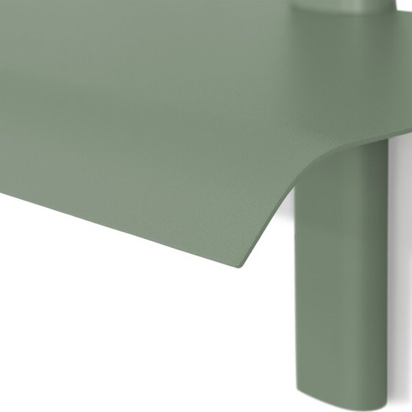 Mensola verde polveroso in metallo 60 cm Hola – Spinder Design