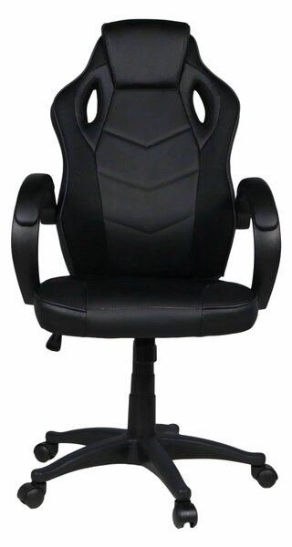 Sedia da Gaming Ergonomica 59x110/120x65 cm in Similpelle Nero