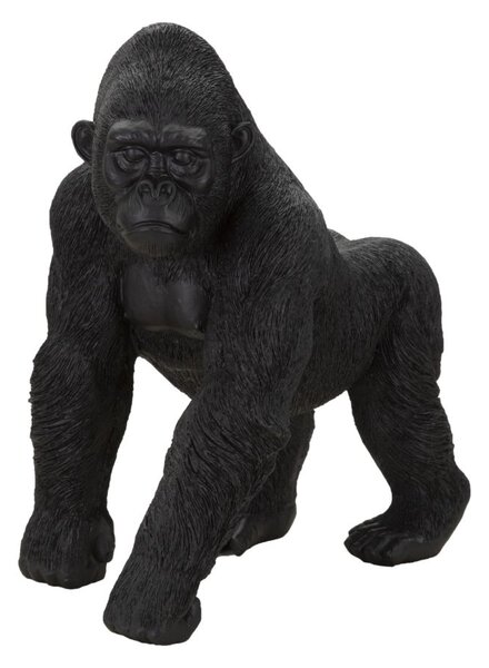 Statua Gorilla 35x37,5x21,5 cm in Poliresina Nero