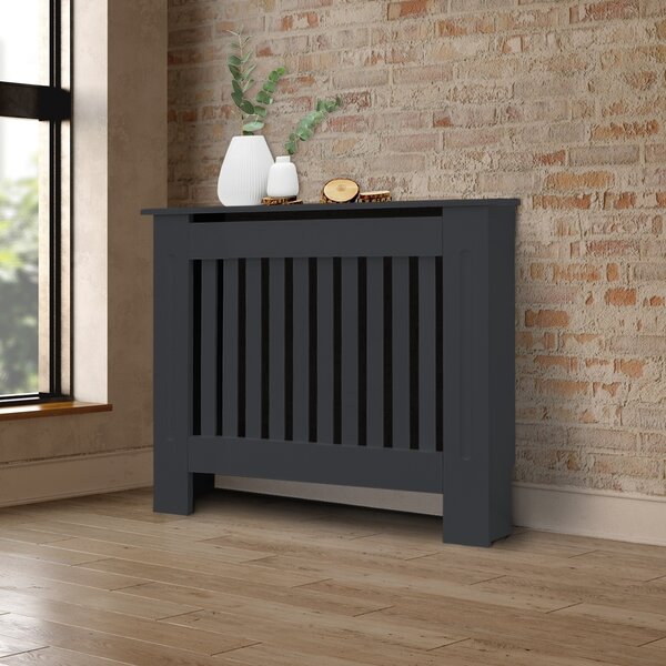 ML-Design copriradiatore stile country 78x19x82 cm, antracite, in MDF laccato, copriradiatore per camera da letto soggiorno