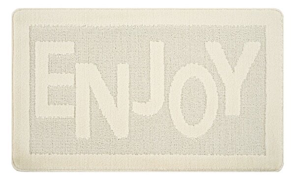 Tappetino per il bagno color crema 60x100 cm Enjoy – Foutastic