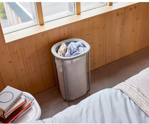 Cesta per il bucato grigio chiaro in tessuto 50 l Duo – Joseph Joseph